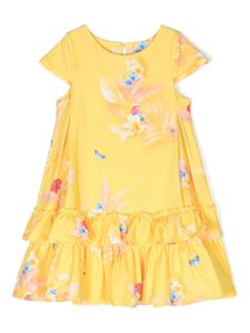 Lapin House robe volantée à fleurs - Jaune