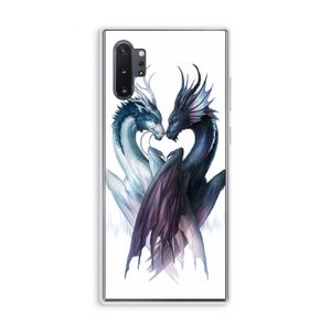 Yin Yang Dragons: Samsung Galaxy Note 10 Plus Transparant Hoesje