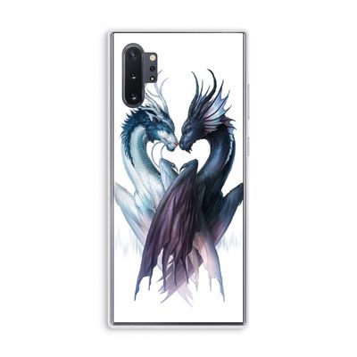Yin Yang Dragons: Samsung Galaxy Note 10 Plus Transparant Hoesje