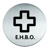 Novioproducts Pictogram zelfklevend rond EHBO RVS