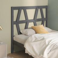 Hoofdbord 81x4x100 cm massief grenenhout grijs