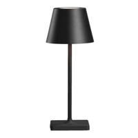 Leen Bakker - Tafellamp Kimo - Ø14,5 X 38,5 Cm - Metaal - Zwart - 14.5x14.5x38.5 Cm