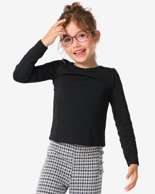 HEMA Kinder T-shirts Biologisch Katoen - 2 Stuks Zwart (zwart)