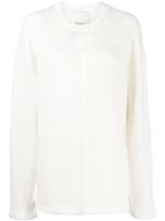 3.1 Phillip Lim pull nervuré à col v - Blanc