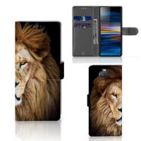 Sony Xperia 10 | Telefoonhoesje | Met pasjeshouder | Leeuw