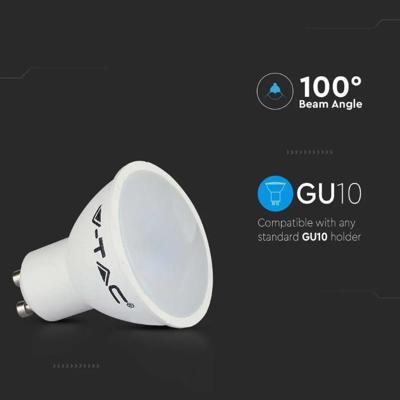 GU10 LED Spot - 4,5 Watt 400 Lumen - 3000K Warm wit - Vervangt 35 Watt - GU10 fitting - LED Reflector - Universele fitting