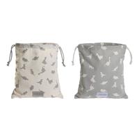 Kinderrugzak DKD Home Decor Wit Grijs 24 x 2 x 26 cm (2 Stuks)