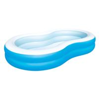 Bestway Opblaasbaar Zwembad 2 Kamers Groot Meer 262x157x46 cm +3 Jaar Tuin 54117 - thumbnail