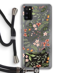 Sweet little flowers: Samsung Galaxy A41 Transparant Hoesje met koord