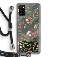 Sweet little flowers: Samsung Galaxy A41 Transparant Hoesje met koord
