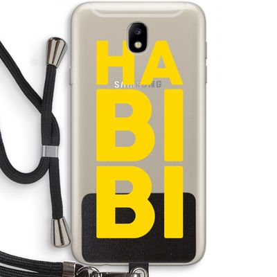 Habibi Blue: Samsung Galaxy J7 (2017) Transparant Hoesje met koord