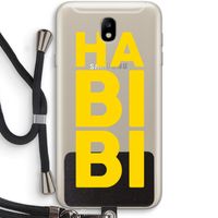 Habibi Blue: Samsung Galaxy J7 (2017) Transparant Hoesje met koord