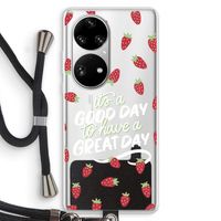 Don't forget to have a great day: Huawei P50 Pro Transparant Hoesje met koord