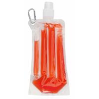 Drinkfles/bidon - rood - navulbaar - met koelelement - 400 ml - festival/outdoor - thumbnail