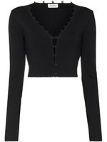 Nanushka cardigan Danique crop - Noir