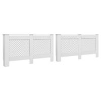 Radiatorombouwen 2 st 152x19x81,5 cm MDF wit