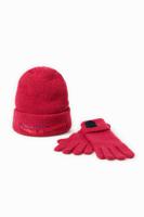 Cadeauset met muts en handschoenen - RED - U