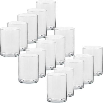 Trend Candles Theelichthouder - 15x - transparant glas - hoog model - 5,5 x 6,5 cm - Kaarsenhouders Trend Candles Theelichthouder - 15x - transparant glas - hoog model - 5,5 x 6,5 cm - Kaarsenhouders