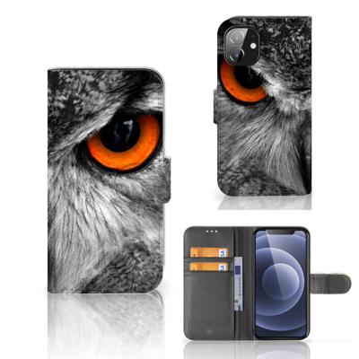 Apple iPhone 12 Mini | Telefoonhoesje | Met pasjeshouder | Uil