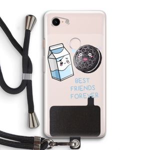 Best Friend Forever: Pixel 3 Transparant Hoesje met koord
