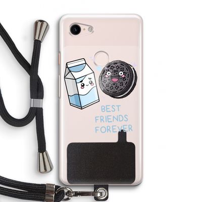 Best Friend Forever: Pixel 3 Transparant Hoesje met koord