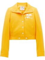 Courrèges veste en vinyle à fermeture zippée - Jaune