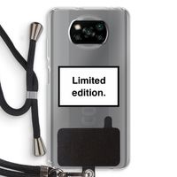 Limited edition: Xiaomi Poco X3 NFC Transparant Hoesje met koord