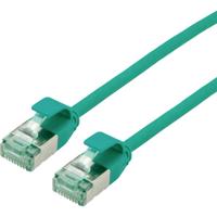 roline recycled material RJ45 (cross) Netwerkkabel Aansluitkabel CAT 6A U/FTP 2 m Groen