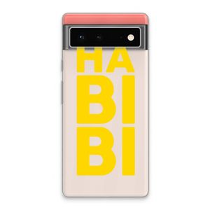 Habibi Blue: Google Pixel 6 Transparant Hoesje