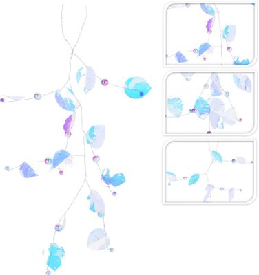 Hang Deco Leaf 40 cm 3ass - Nampook