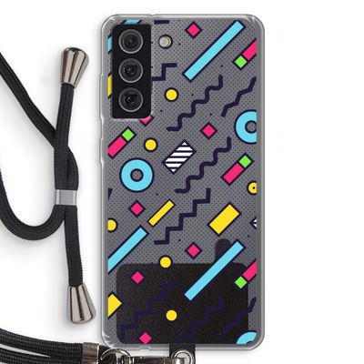 8-bit N°8: Samsung Galaxy S21 FE Transparant Hoesje met koord
