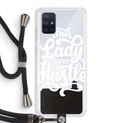 Hustle Lady: Samsung Galaxy A71 Transparant Hoesje met koord