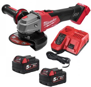 Milwaukee M18 FSAG125XB-502X | Accu Haakse slijper | 125mm | Set | 18V | 5.0Ah - 4933478430