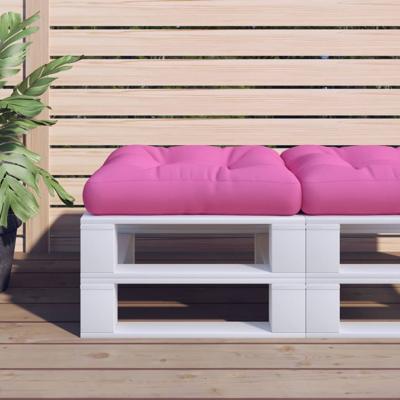 VidaXL Palletkussen 58x58x10 cm oxford stof roze
