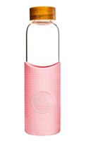 Neon Kactus GLWABO02 drinkfles Dagelijks gebruik 550 ml Glas, Silicone Roze, Transparant - thumbnail