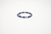JOSH Heren Armband met Natuursteen Mix Blue | 09313-BRA