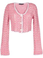 Marco Rambaldi cardigan boutonné en maille épaisse - Rose