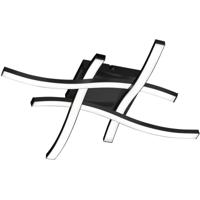 LED Plafondlamp 20W Mat Zwart - Warm Wit 3000K - Vierkant Aluminium