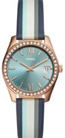 Horlogeband Fossil ES4592 Leder Multicolor 16mm