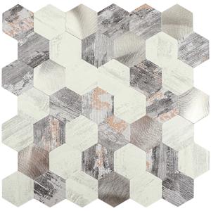 Zelfklevend Mozaiek Hexagon Nature