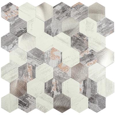 Zelfklevend Mozaiek Hexagon Nature