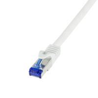 LogiLink C6A021S netwerkkabel Wit 0,5 m Cat6a S/FTP (S-STP) - thumbnail