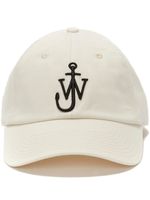 JW Anderson casquette en coton à logo brodé - Tons neutres - thumbnail