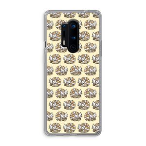 Slapende poes: OnePlus 8 Pro Transparant Hoesje