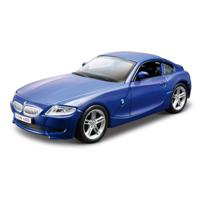 Modelauto/speelgoedauto BMW Z4 coupe 2008- blauw - 12 cm - schaal 1:32