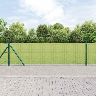 Hekpalen set met spike 13 pcs Groen 32mm 70 cm Metaal