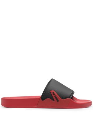 Raf Simons Claquettes Astra - Noir