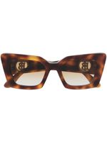 Burberry Eyewear lunettes de soleil à monture carrée - Marron