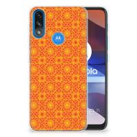 Motorola Moto E7/E7i Power | TPU bumper | Batik Oranje