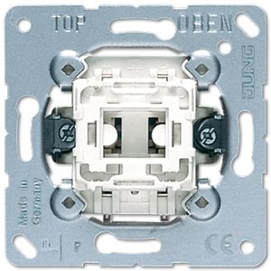 JUNG 534 U Drukknopschakelaar 1P Metallic, Wit